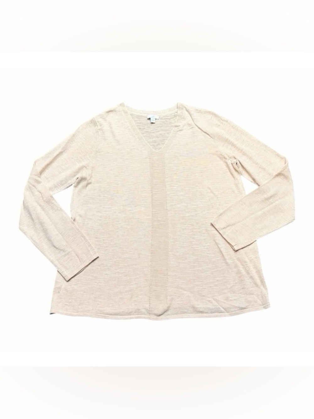 🍦Light Cream V-Neck Long Sleeve Top
